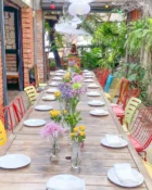 Detalhe do Chá de bebê em cafés, bistrô ou pequenos espaços - Allure Floricultura Boutique