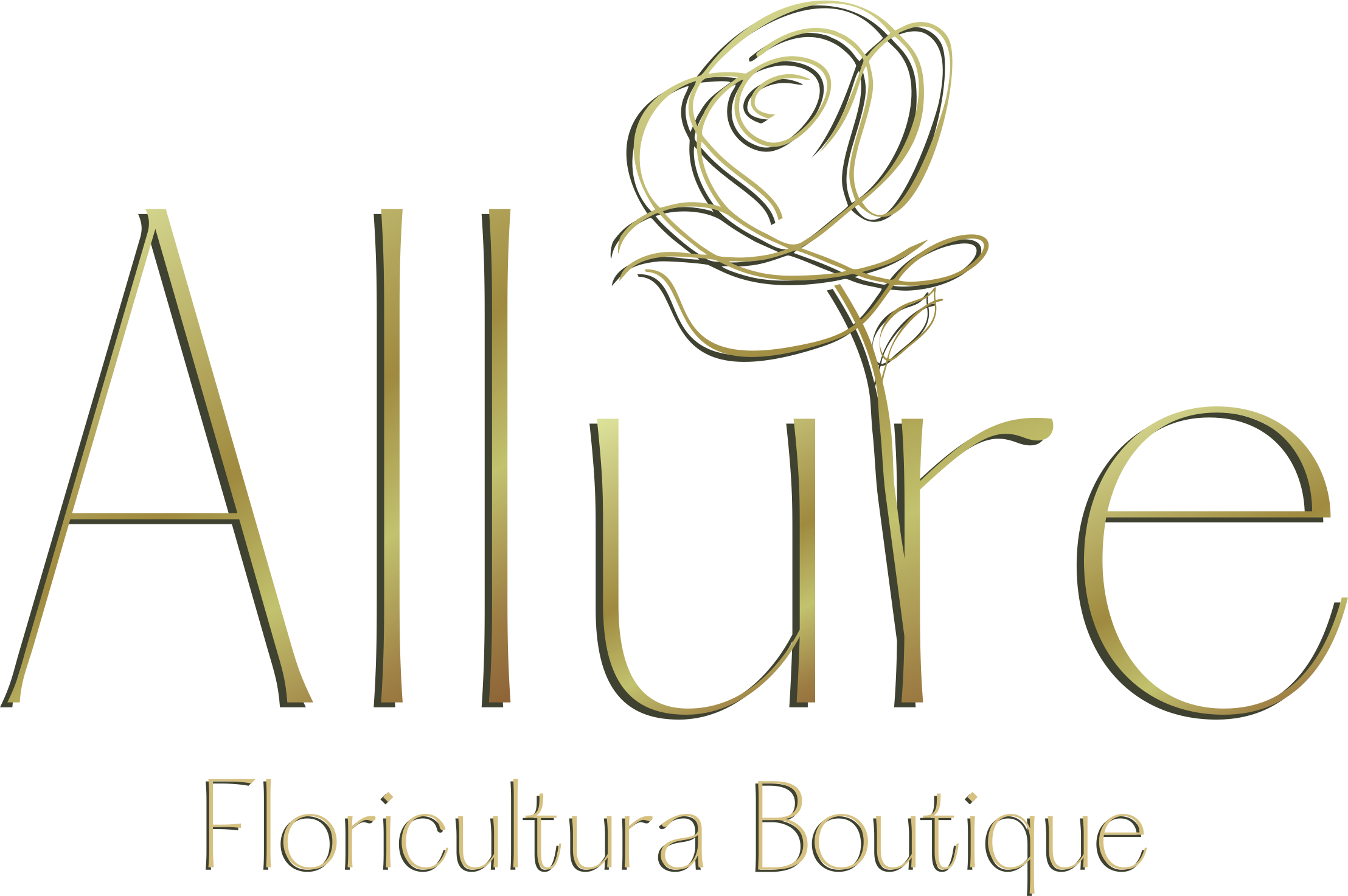 Allure Floricultura Boutique - Logo com fundo transparente