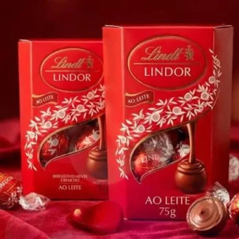 Lindt caixa trufas ao leite 75g