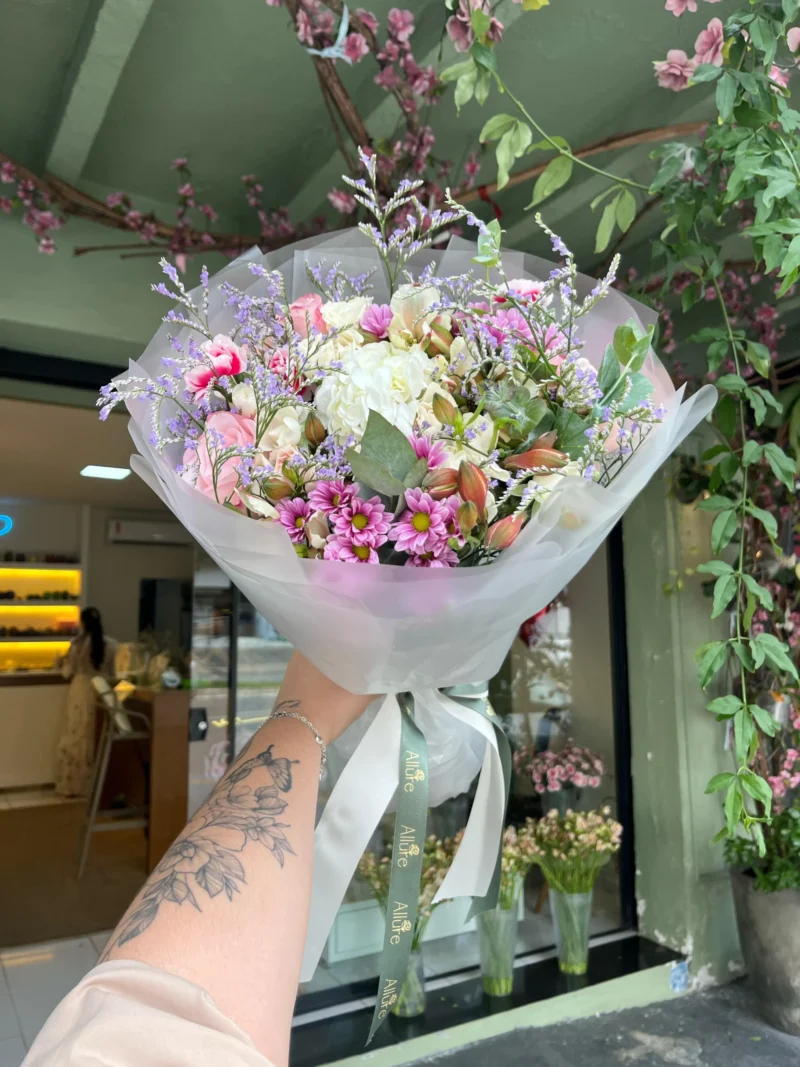 Detalhe do Buquê Alegria - Allure Floricultura Boutique