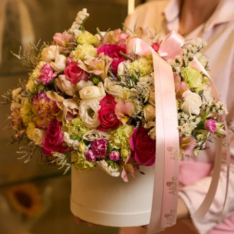 Detalhe do Flower Box Charme - Allure Floricultura Boutique