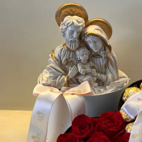 Box Esperança - Caixa pequena com arte sacra média de 20 cm
